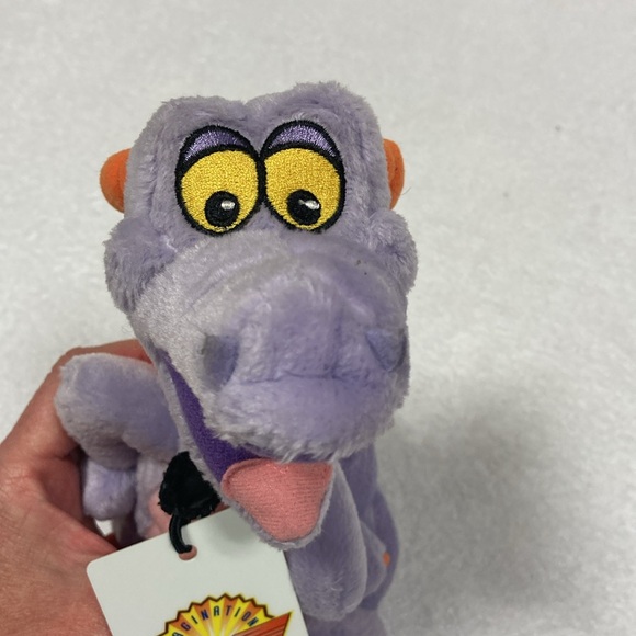 Disney Figment of the Imagination Institute & Lanyard Purple Plush Dragon - Picture 5 of 7
